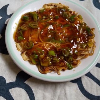 かた焼きそうめんの餡かけ